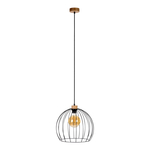 Čierne loftové závesné svietidlo NERO I 37 cm