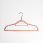 Zamatový ružový vešiak VELVET, sada 5 ks