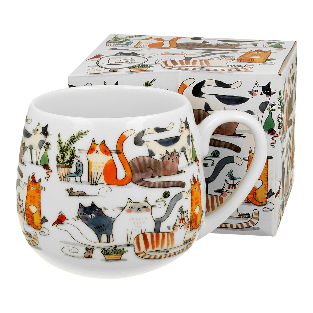 Hrnček sud MAČACÍ SVET LENIVÉ MAČKY s objemom 430 ml