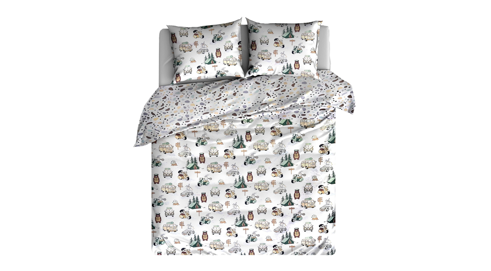 Bavlnená posteľná bielizeň CAMPING 160x200 cm