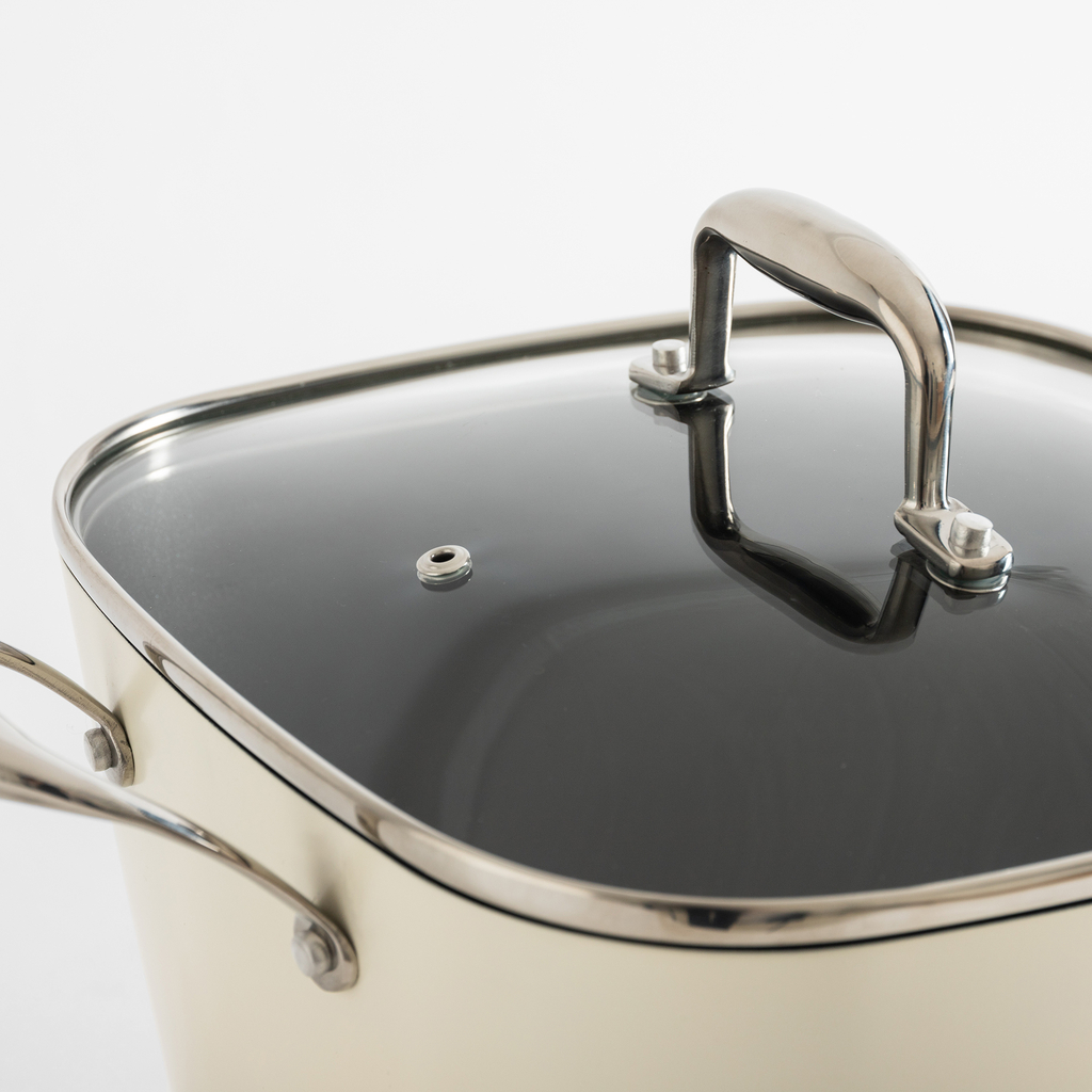 Indukčný hrniec QUADRATO biely 7,2 l