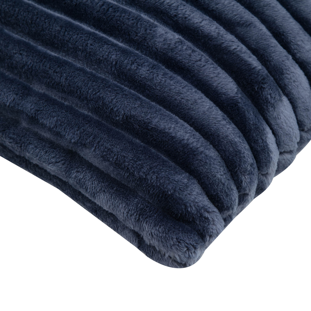 Dekoračný vankúš TILIA do obývačky, tmavomodrý 50x50 cm