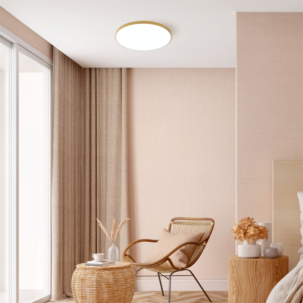 Stropné LED svietidlo zlaté VERI 47 cm