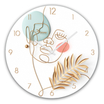Sklenené nástenné hodiny FEMININE LINE 30 cm