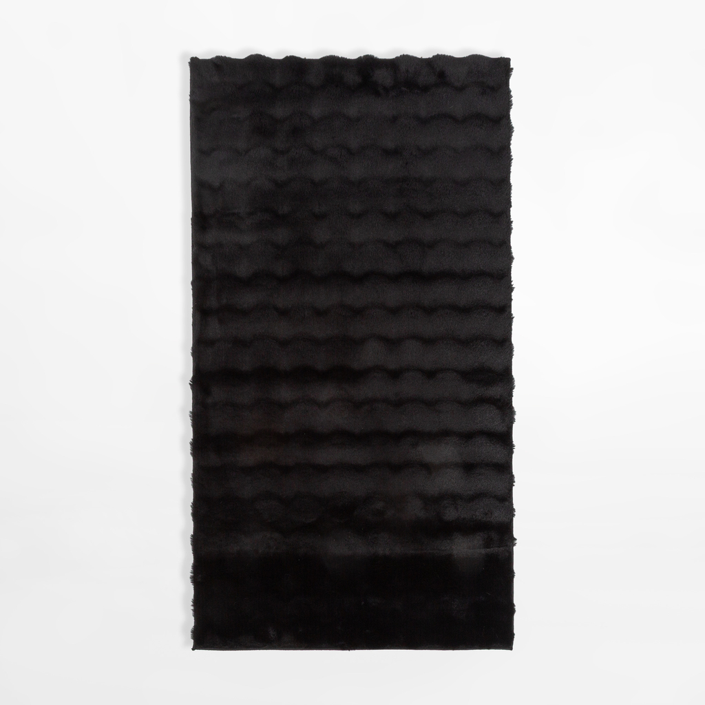 Moderný koberec MODESTO, čierny, 80x150 cm