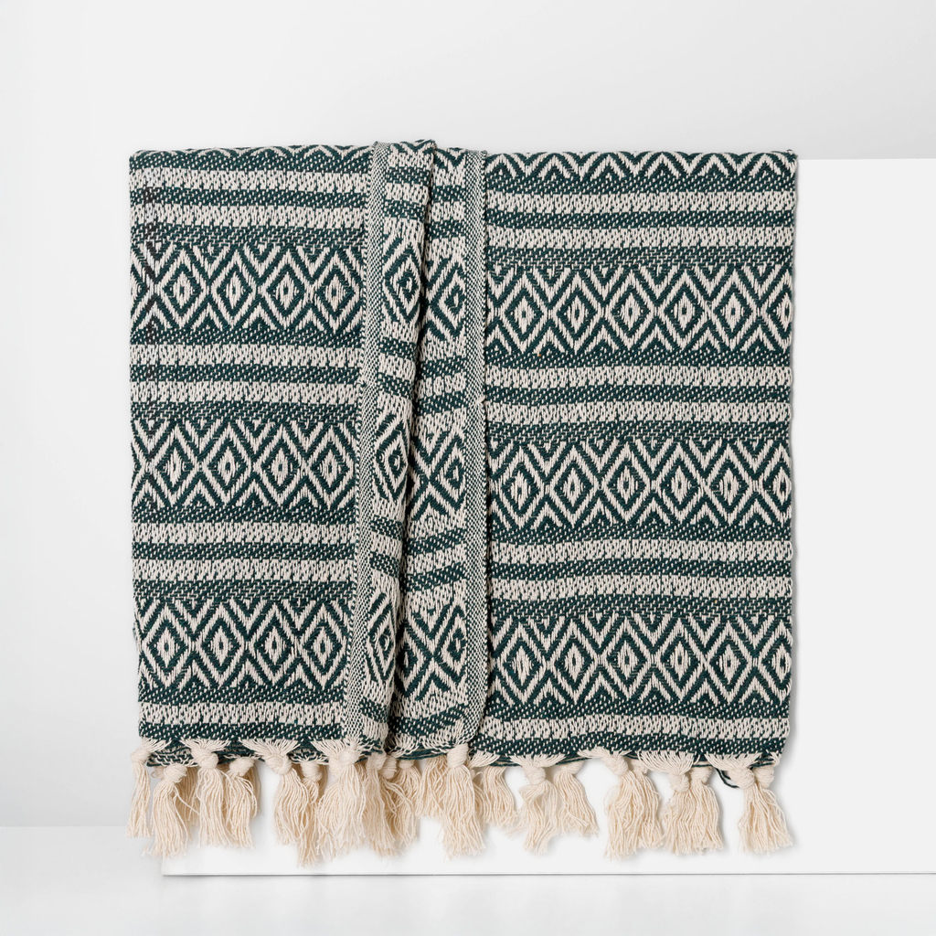 Zelená deka MARLA 125x150 cm