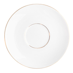 Podšálka MARIA PAULA dekor zlatá linka 15 cm