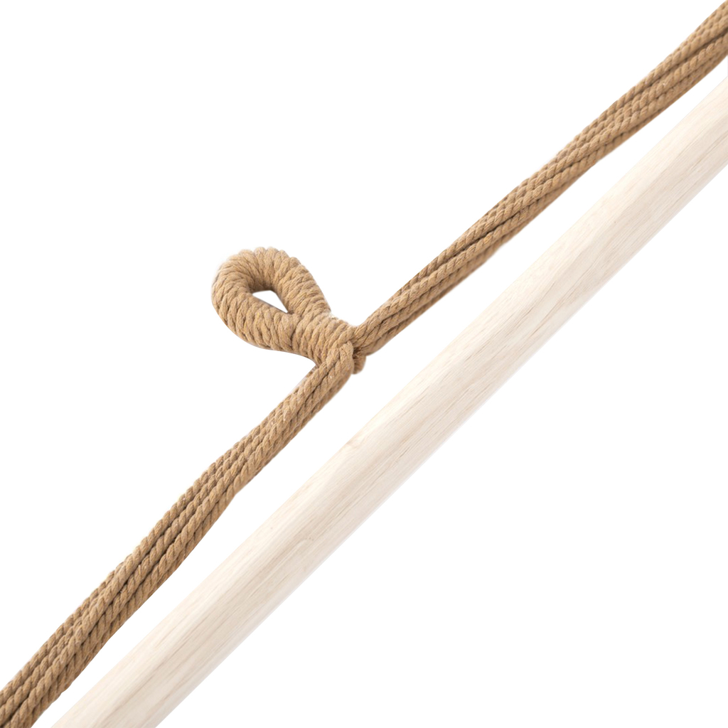 Závesné brazílske kreslo béžové CALERO 130x100 cm