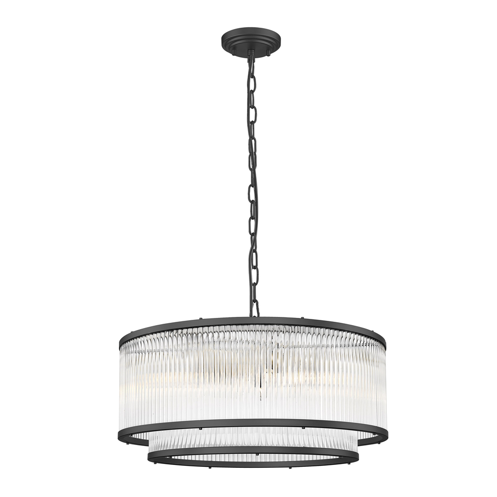 Lampę wiszącą SERGIO o średnicy 50 cm możesz wykorzystać jako ozdobę oraz oświetlenie dla salonu lub jadalni.