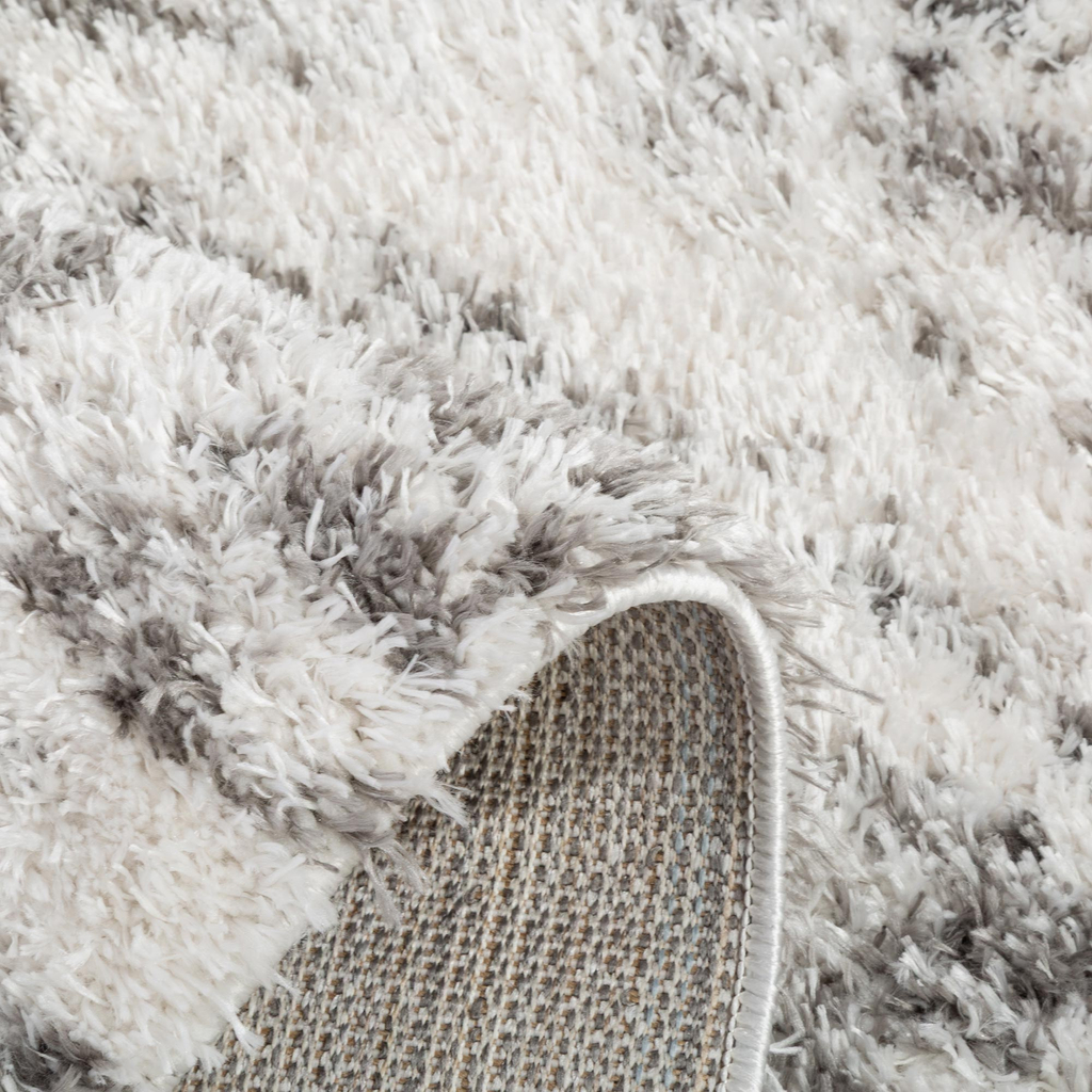 Koberec do obývacej izby, krémovo-sivý, 120x170 cm