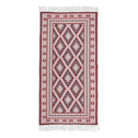 Obojstranný koberec tmavočervený s kosoštvorcami ALBORG 70x140 cm