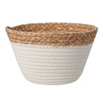 Pletený košík v štýle boho MIX 22x14 cm