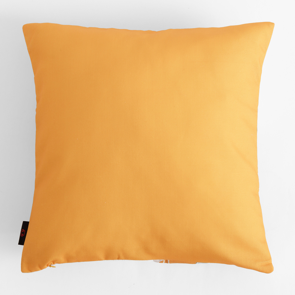 Dekoračná obliečka na vankúš v bielo-oranžovej farbe DALI 45x45 cm