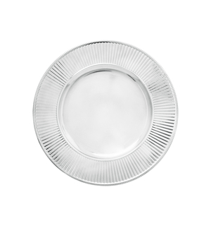 Ozdobný tanier strieborný 33 cm