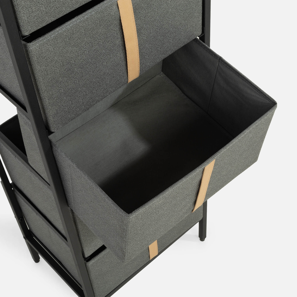 Vysoká komoda z textilu LENISSO