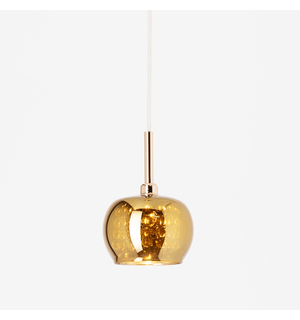 Zlatá závesná lampa CRYSTAL 13 cm