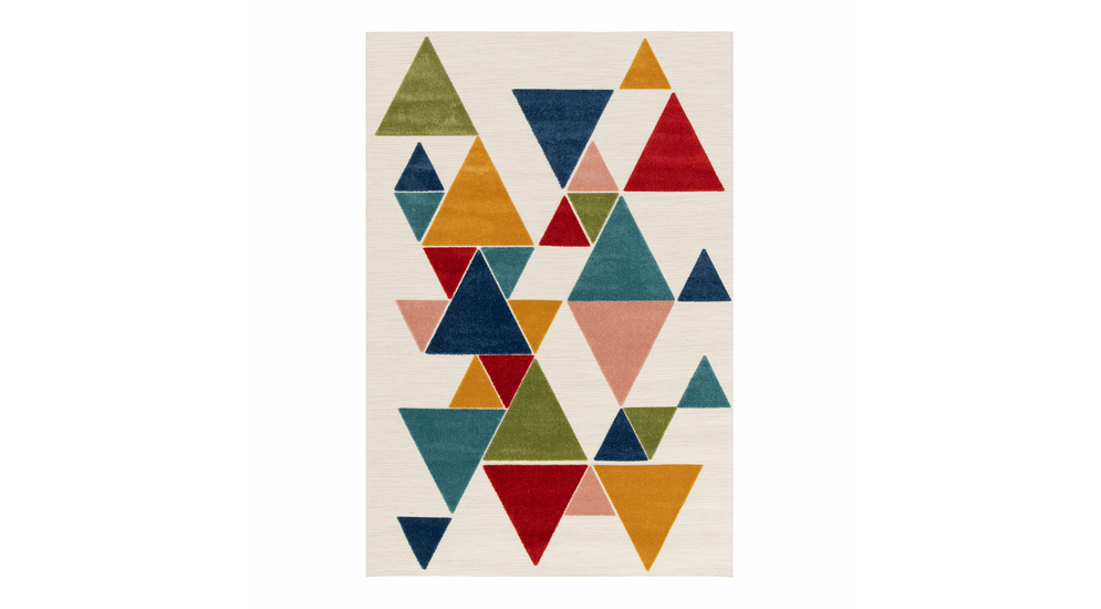 3D moderný koberec v trojuholníkoch PICTO 164x230 cm