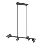 Luster na lanku čierny 4xGU10 MARLEY