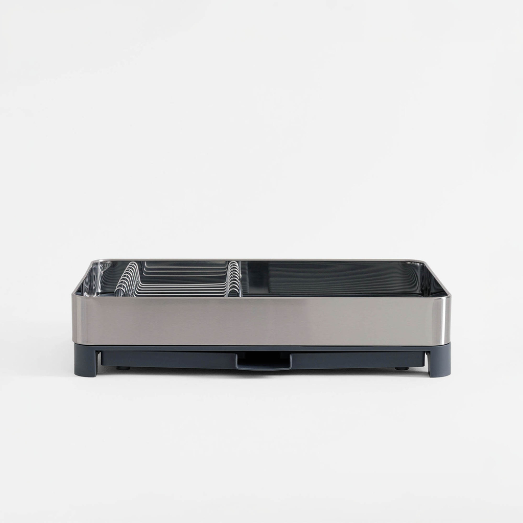 Výsuvná sušička riadu strieborno-sivá 43x29,5x8 cm