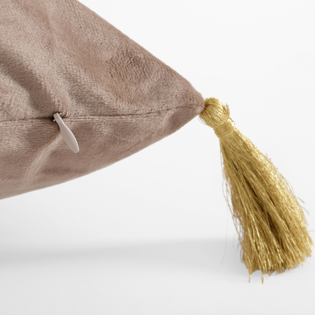 Dekoračná obliečka na vankúš tmavobéžová DJERBA 30x50 cm