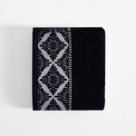 Bavlnený uterák čierno-biely AGADIR 50x90 cm