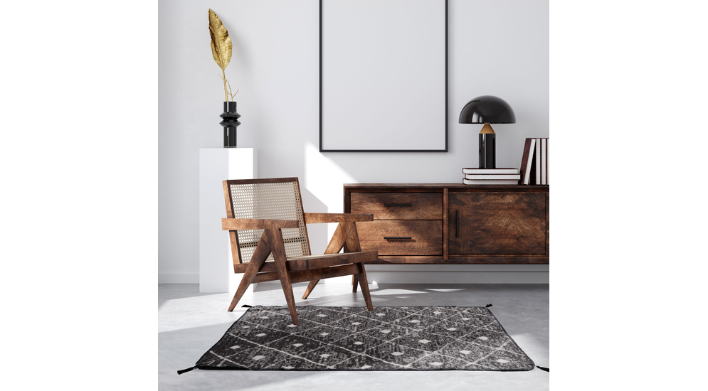 Obojstranný koberec so strapcami BERGEN, 120x160 cm