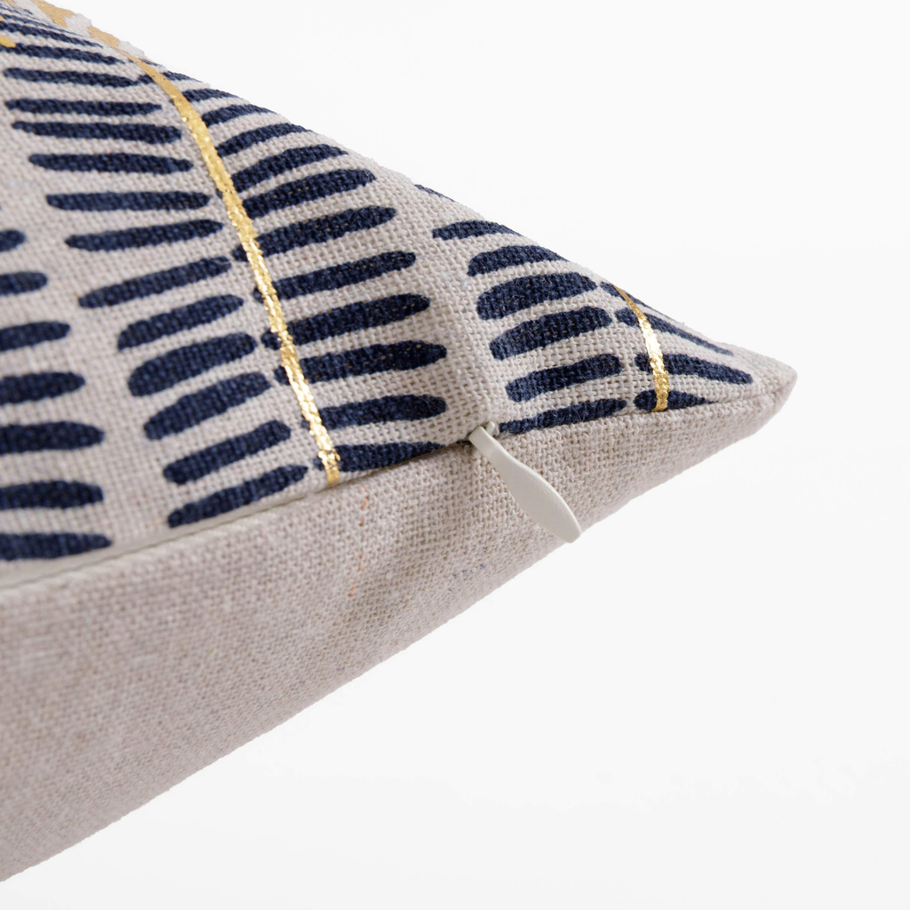 Dekoračná modrá obliečka na vankúš ELLIE 45x45 cm