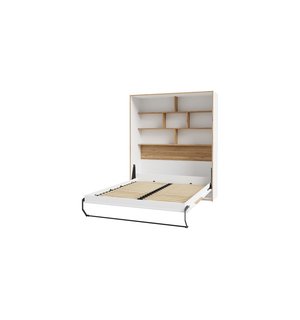 Sklapacia posteľ s policami S-ROOM 160x200 cm
