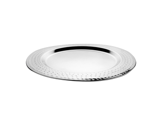 Okrúhly nerezový tanier SILVER 32 cm