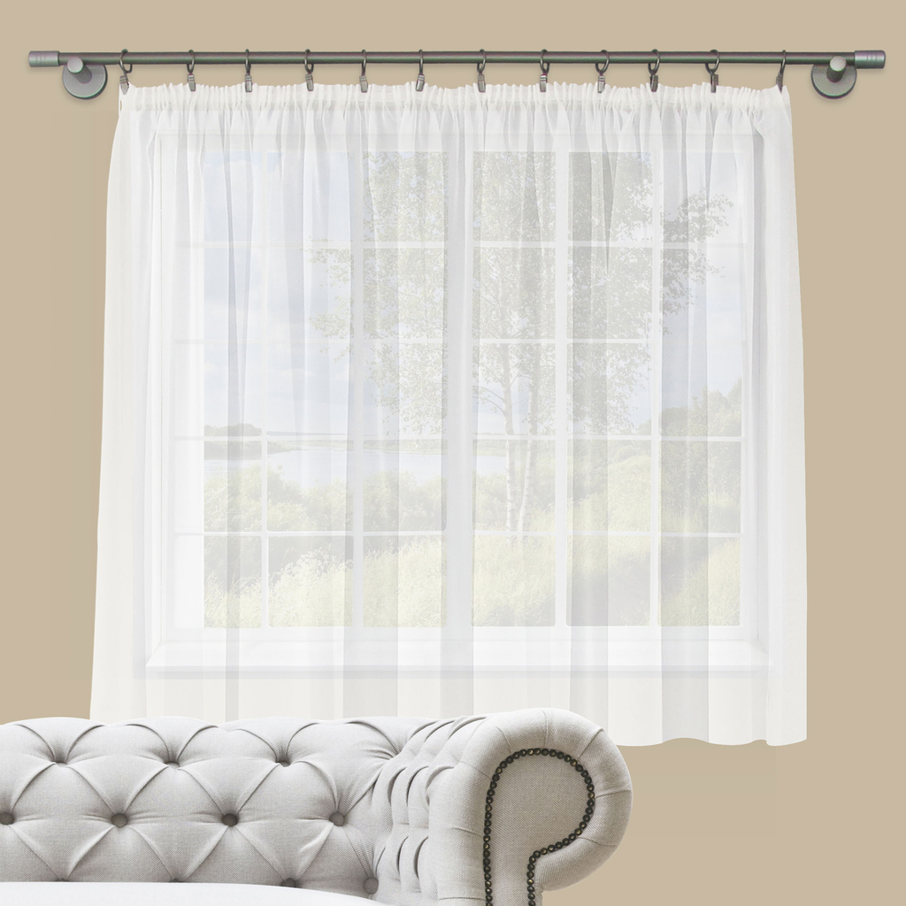 Záclona DIANA s riasiacou páskou, 290x160 cm