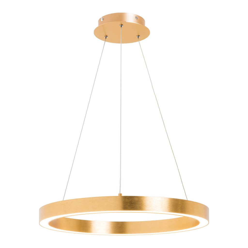 Závesná lampa LED zlatá CARLO 60 cm