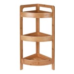 Kúpeľňový regál, bambus, 3 police