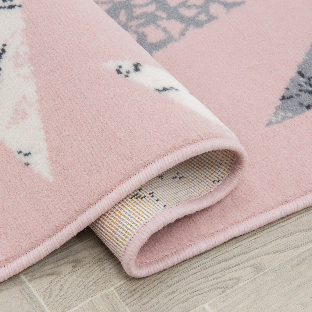 Ružový koberec HVIEZDY 120x170 cm