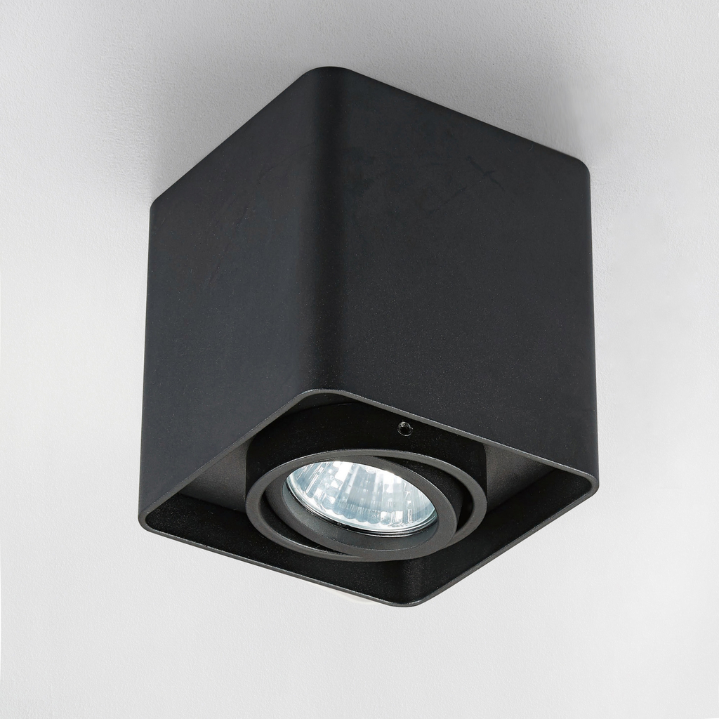 Čierne svietidlo QUADRY SL 1