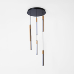 Závesné LED svietidlo drevené tienidlá ELIOT VI