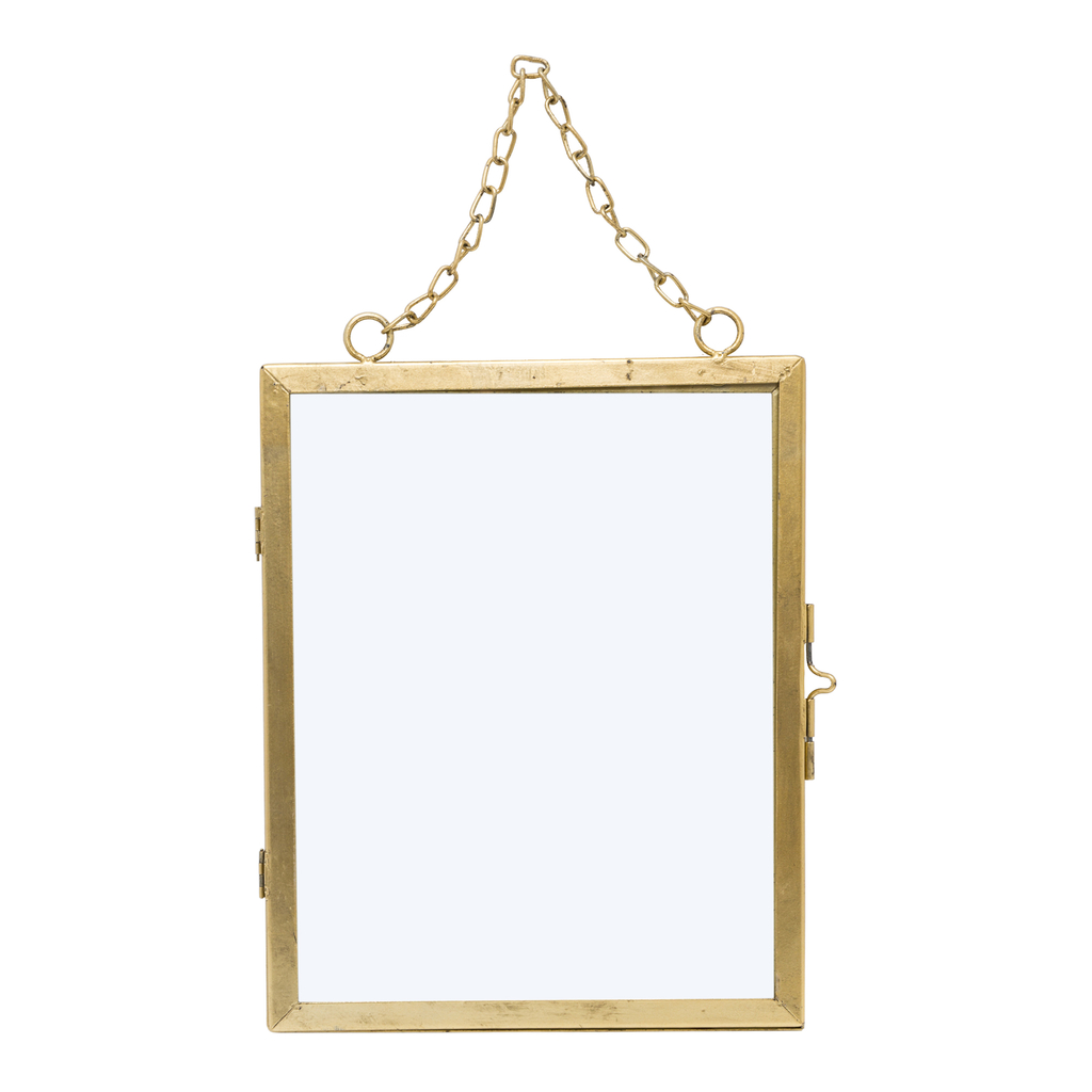 Skladací zlatý fotorámik 16 x 21 cm