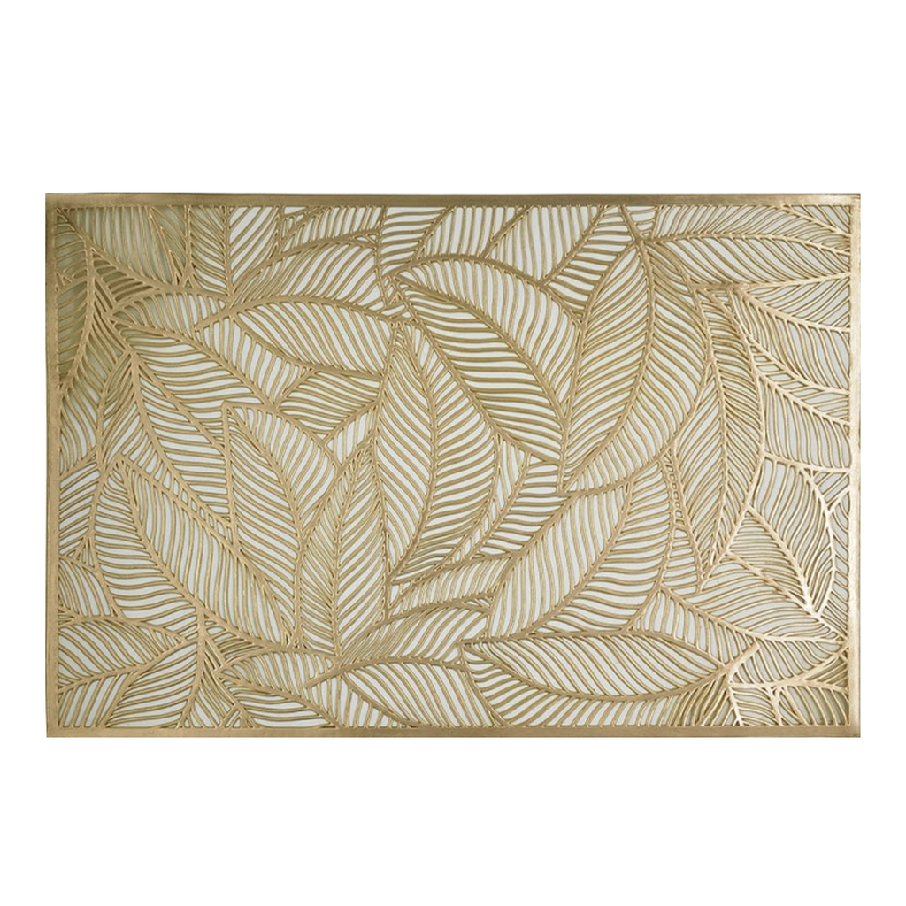 Prestieranie na stôl listy zlaté 45 x 30 cm