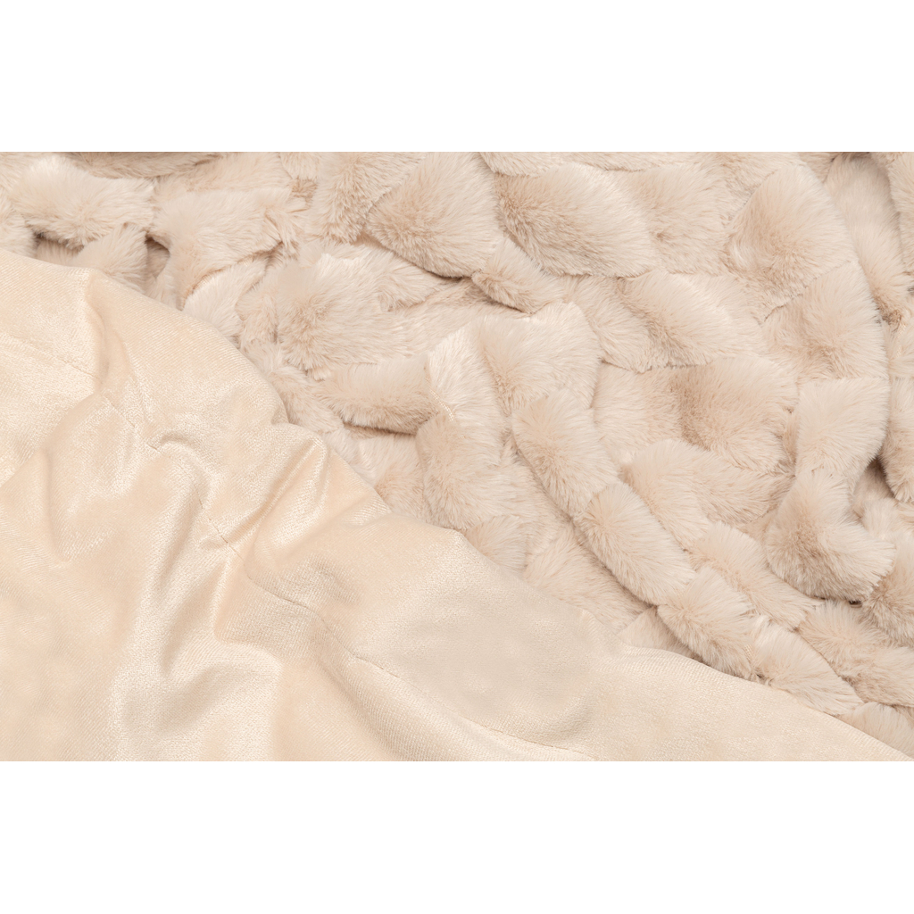 Béžová vlnená deka MAISON 150x200 cm