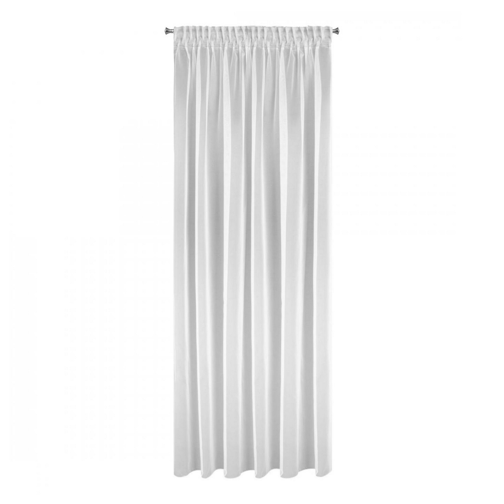 Záclona ESEL do obývacej izby na páske biela 135x270 cm