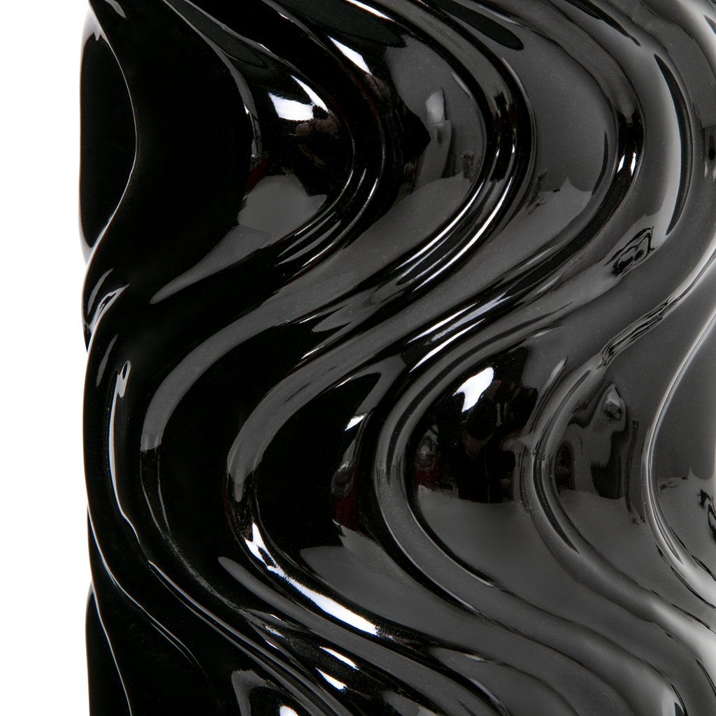 Keramická stolná lampa čierna 46,5 cm