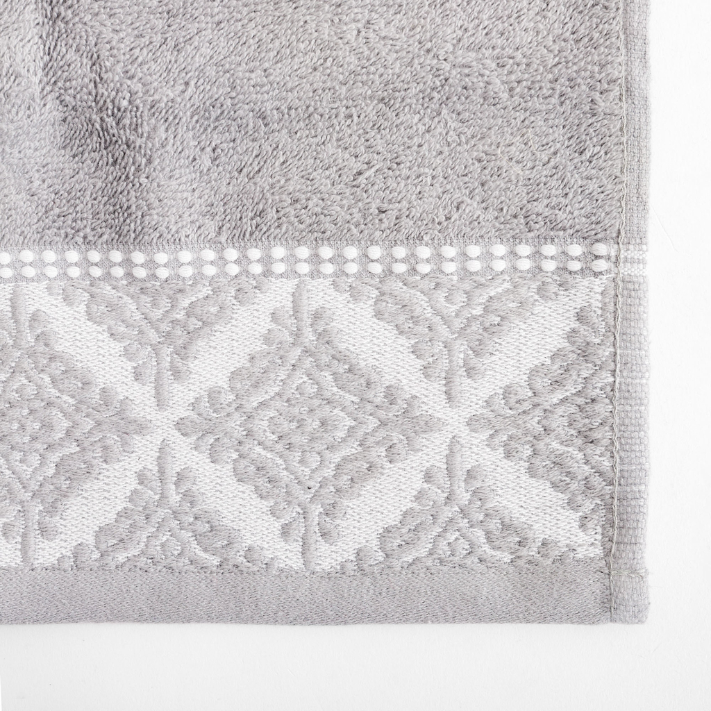 Bavlnený uterák sivo-biely AGADIR 50x90 cm