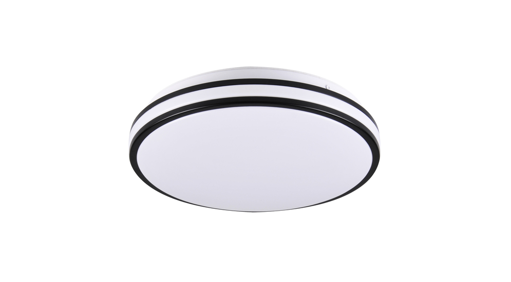 Stropná lampa LED 15W čierno-biela ORBIT 28 cm