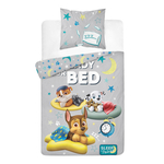 Bavlnená posteľná súprava FLUO LABKOVÁ PATROLA 160x200 cm