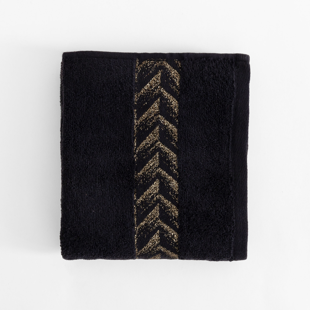 Súprava 2 uterákov biela/čierna GLOW