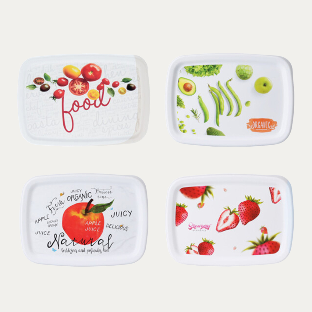 Súprava 3 nádob na potraviny 600 ml MIX