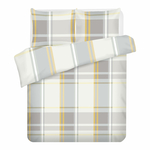 Bavlnená posteľná súprava káro MAIKO 160x200 cm