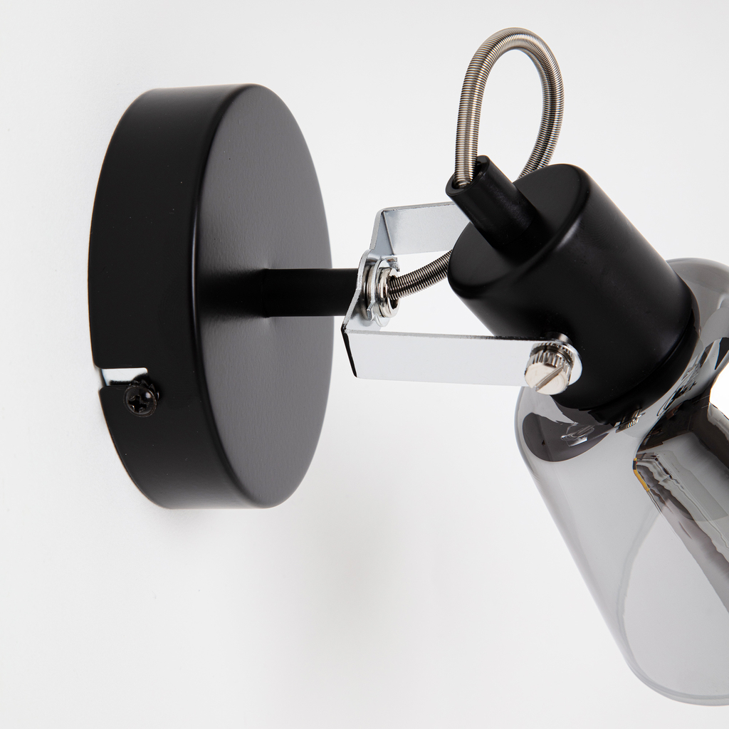 Nástenné svietidlo čierne ORO TRINGA