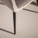 Velúrová stolička ACURO II svetlosivá
