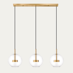 Závesné LED svietidlo ENCELADUS 3 gule zlaté