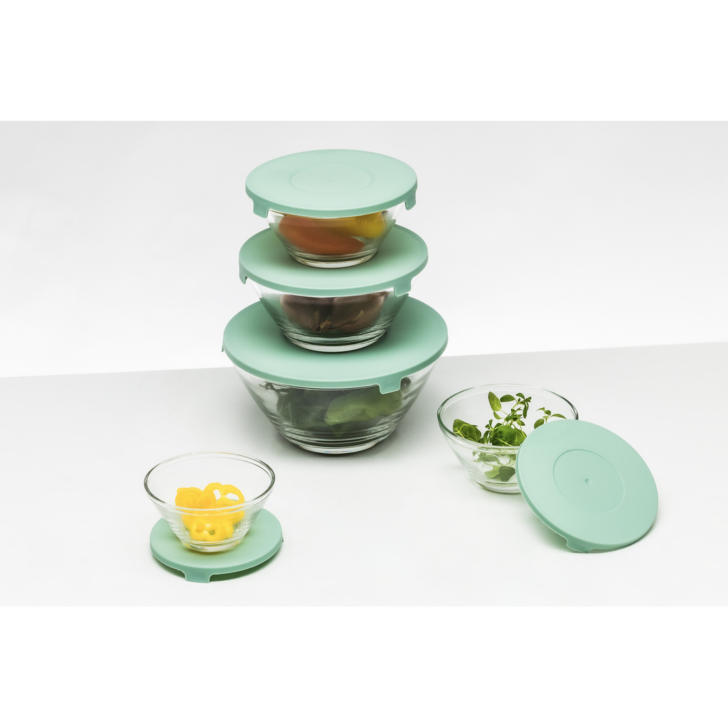 Súprava 5 misiek s viečkami MIX